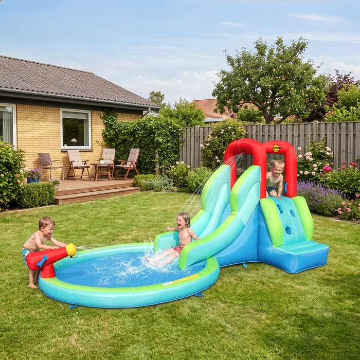 Water Slide Pool oppustelig vandrutsjebane - HappyHop